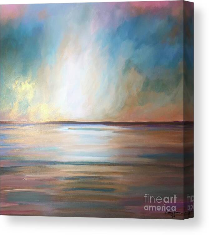Gold Canvas Print featuring the painting Golden Light by Stacey Zimmerman