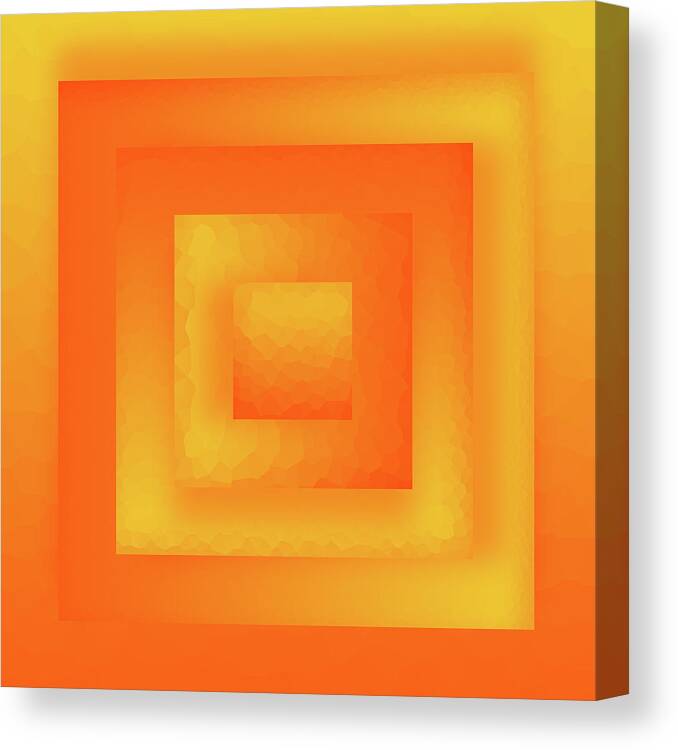 Abstract Canvas Print featuring the digital art Sun Cube by Liquid Eye