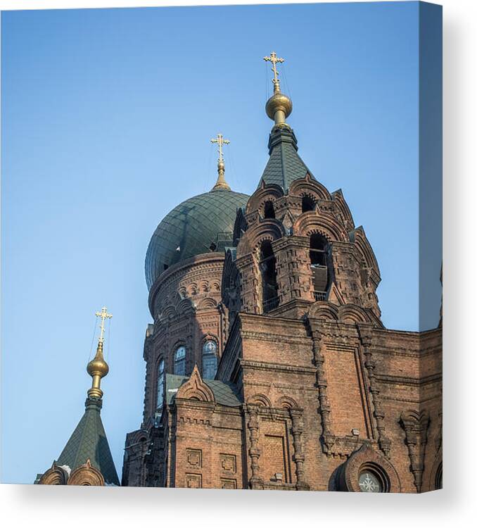 Igloo Canvas Print featuring the photograph Harbin St. Sophia church by DuKai photographer