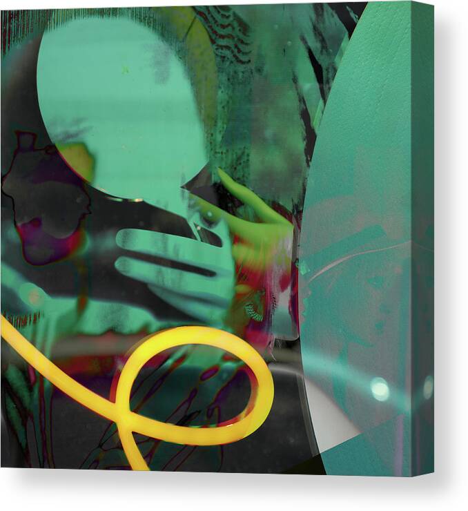 Abstract Canvas Print featuring the photograph Hard Stop by J C