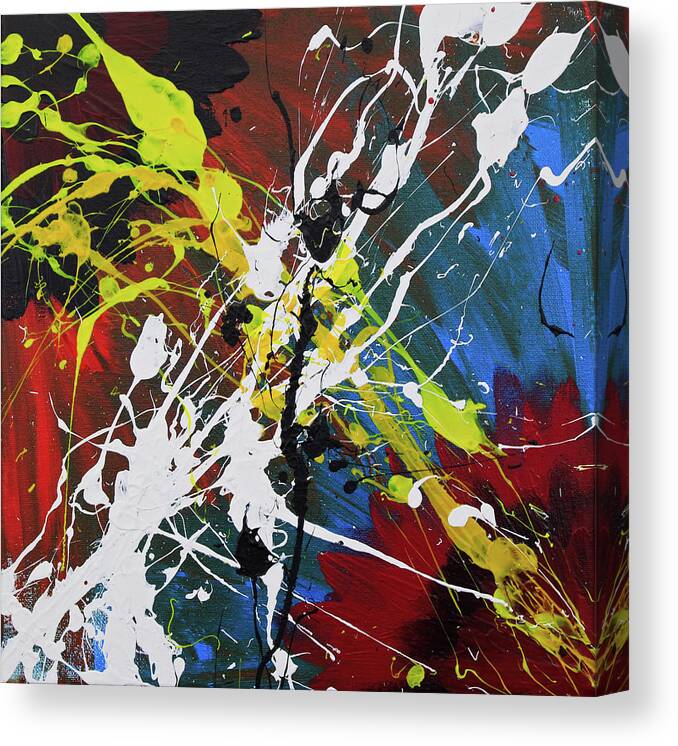  Canvas Print featuring the painting Ictus by Embrace The Matrix