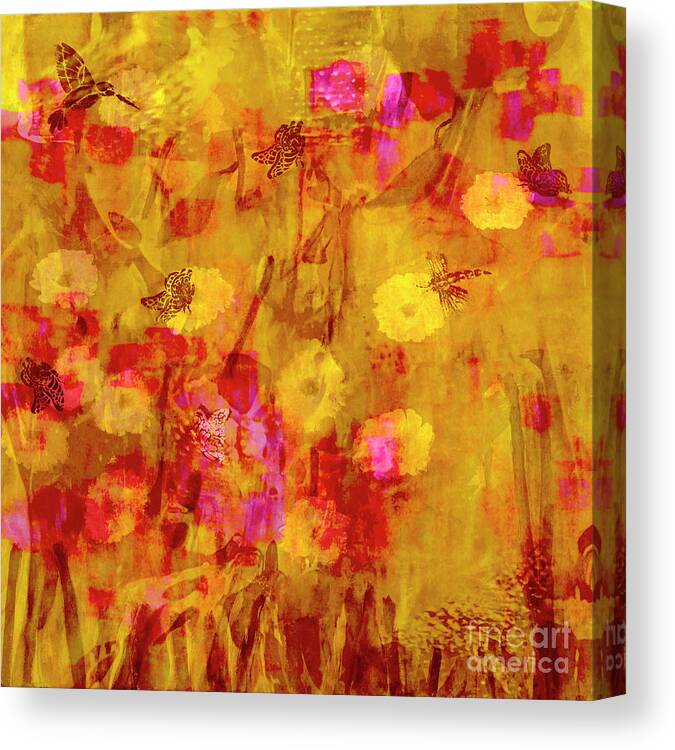 A-fine-art Canvas Print featuring the painting In The Garden Of Shalom 10 by Catalina Walker