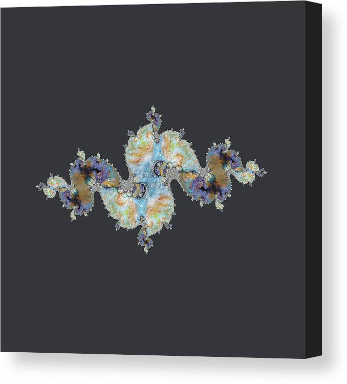 Abstract Canvas Print featuring the digital art Intercession - Dragon by Themayart