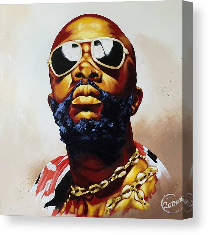 Acrylic Painting Canvas Print featuring the painting Isaac by Daniel Ross