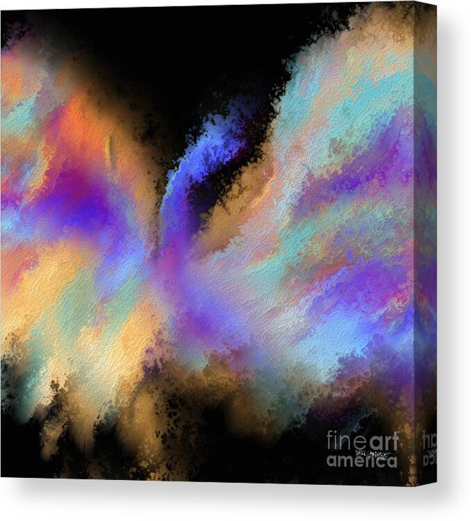 Pink Canvas Print featuring the painting John 1 4. The Light Of Men. by Mark Lawrence