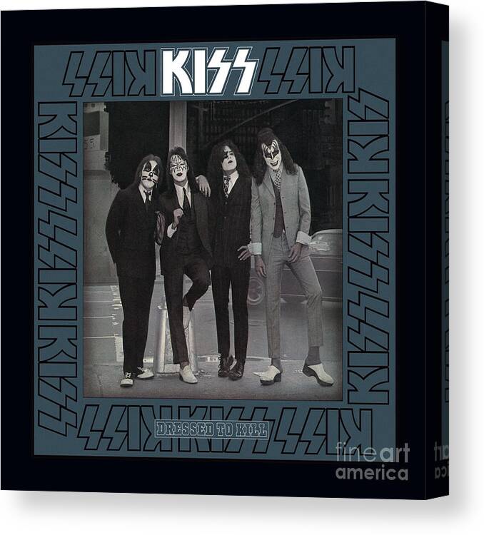 Kiss Canvas Print featuring the photograph Kiss Band by Kiss