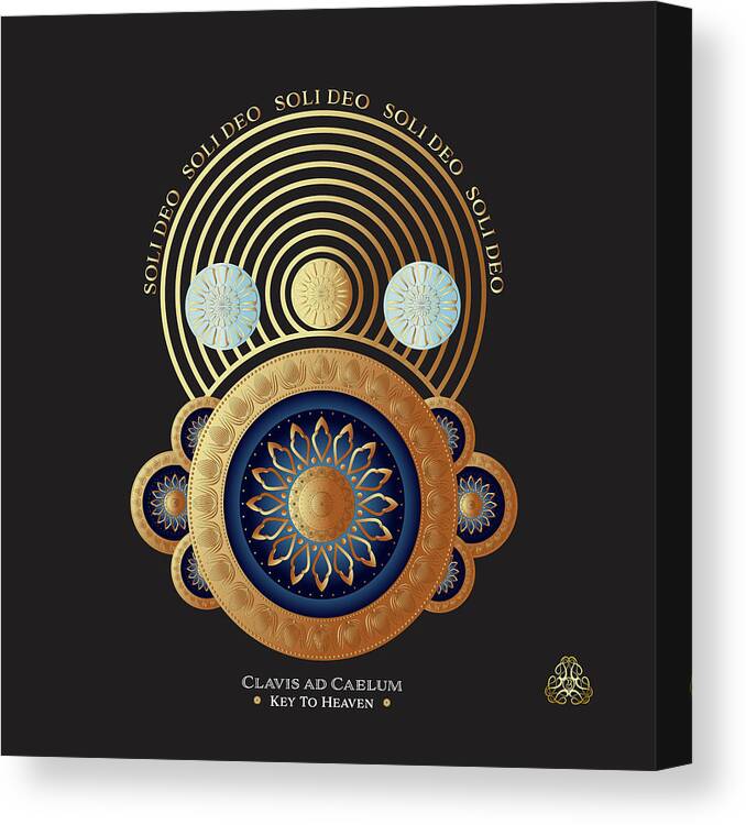 Mandala Canvas Print featuring the digital art Kuklos No 4330 by Alan Bennington