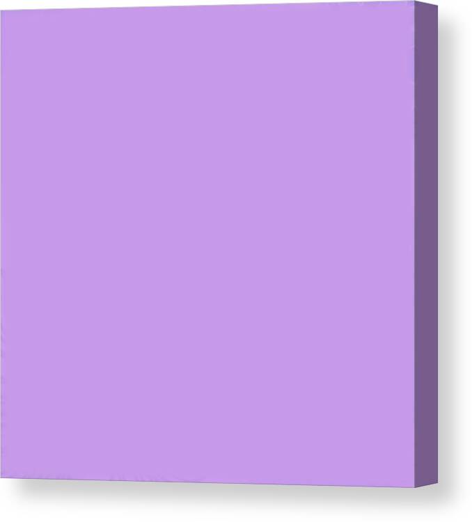 Lavender Canvas Print featuring the digital art Lavender Solid Color match for Love and Peace Design by Delynn Addams