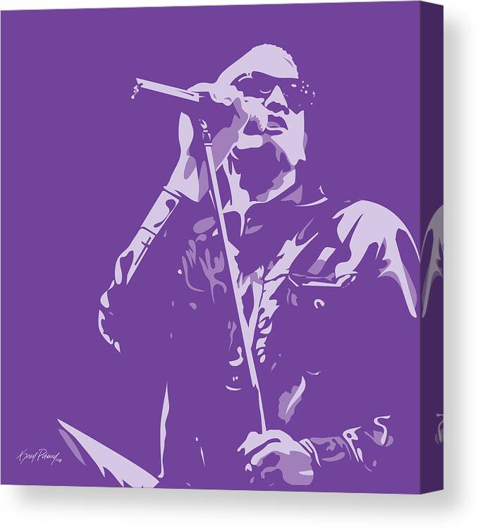 Layne Staley Canvas Print featuring the digital art Layne Staley by Kevin Putman