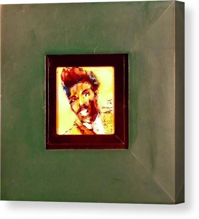 Painting Canvas Print featuring the painting Lil Richard by Les Leffingwell