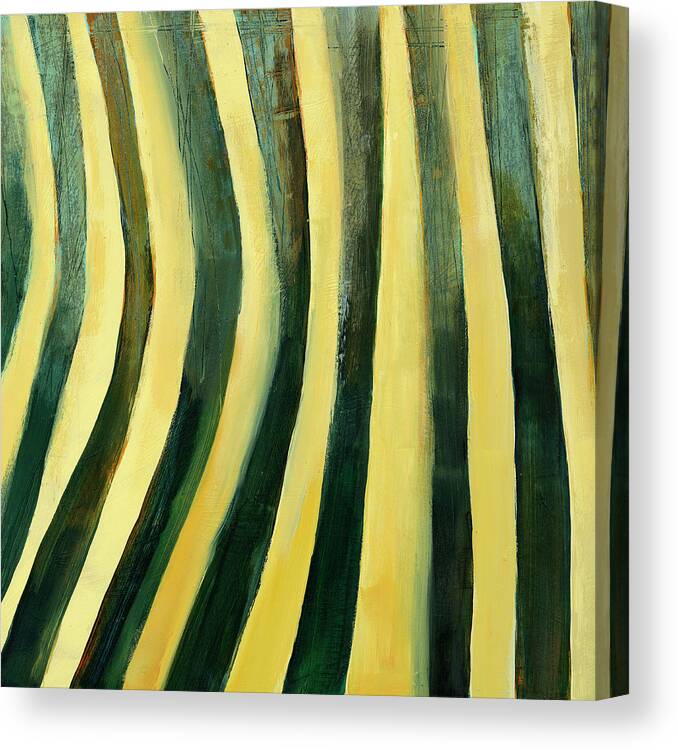 Abstract Art Canvas Print featuring the painting Line in the Sand #3 by Jane Davies