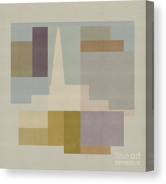 London Canvas Print featuring the mixed media London Square - Shard by BFA Prints
