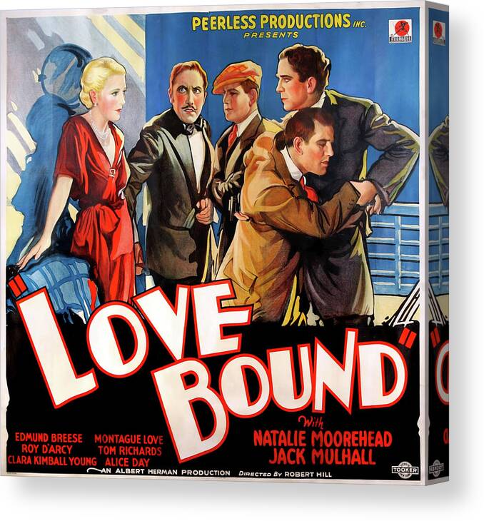 Love Canvas Print featuring the mixed media ''Love Bound'' poster by Movie World Posters