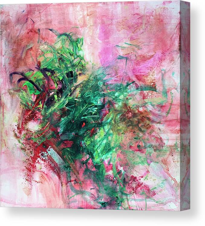 Abstract Art Canvas Print featuring the painting Lusted Venom by Rodney Frederickson