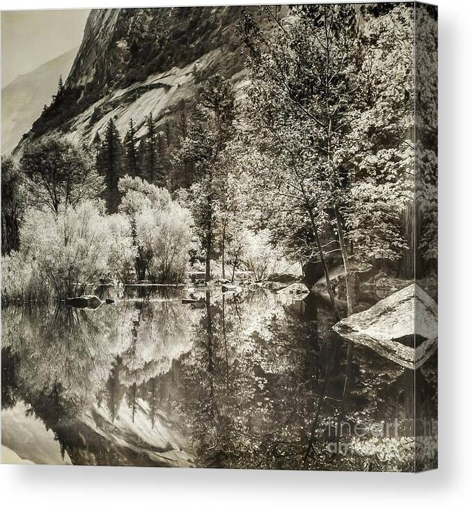 Ansel Adams Canvas Print featuring the photograph Mirror Lake Yosemite National Park by Ansel Adams
