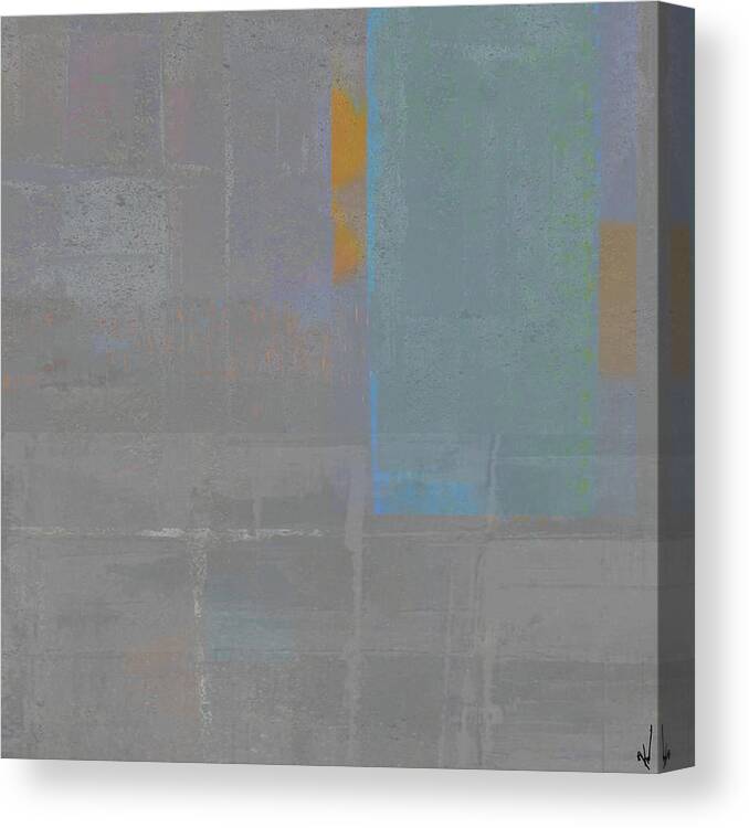 Abstract Canvas Print featuring the digital art Morning By The Lake - Part 2 by Ken Walker
