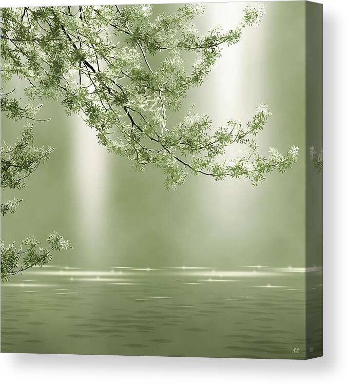 Nephrite Canvas Print featuring the digital art Nephrite by Moira Risen