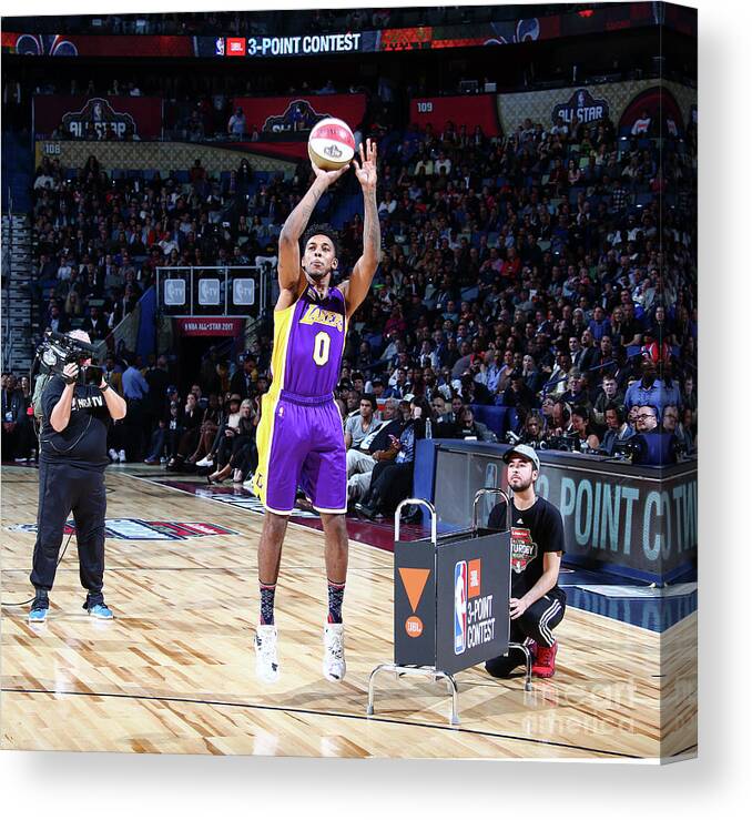 Nick Young Canvas Print featuring the photograph Nick Young by Nathaniel S. Butler