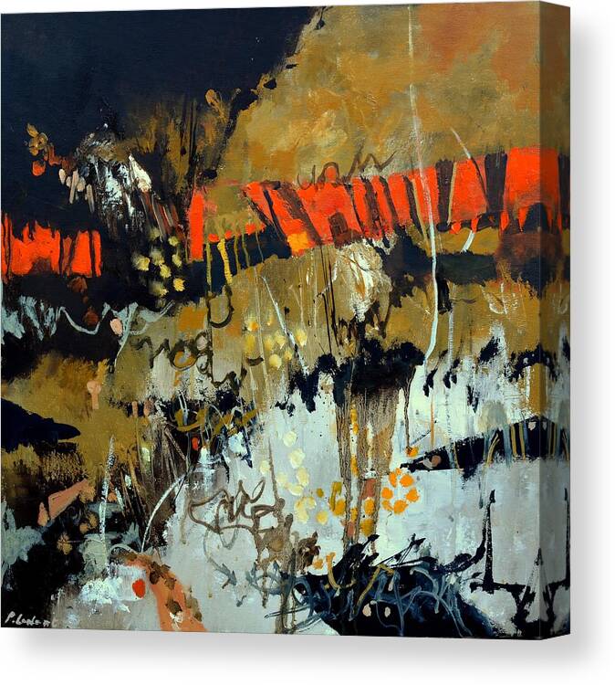 Abstract Canvas Print featuring the painting Night aubade by Pol Ledent