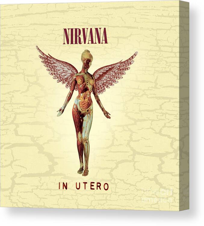 Nirvana Canvas Print featuring the photograph Nirvana Utero album cover by Action