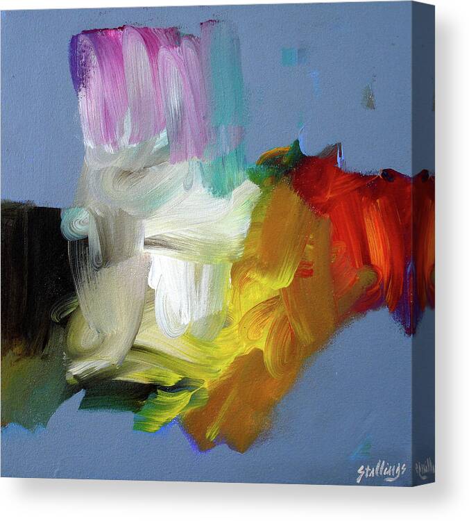 Abstract Canvas Print featuring the painting No Limit by Jim Stallings