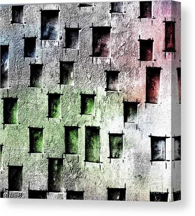 Up Against The Wall Canvas Print featuring the photograph Once There Was by Marilyn Cornwell