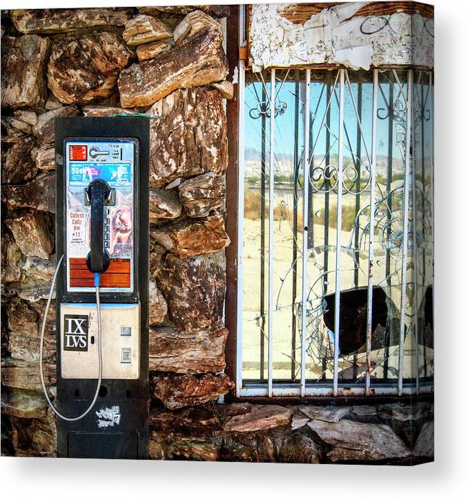 Pay Phone Canvas Print featuring the photograph Operator by Carmen Kern