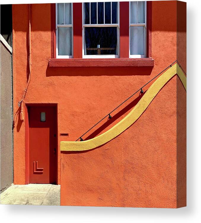  Canvas Print featuring the photograph Orange Wall by Julie Gebhardt