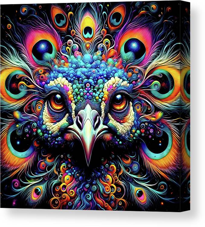 Orion’s Plume Tapestry Canvas Print featuring the digital art Orions Plume Tapestry by Bill and Linda Tiepelman