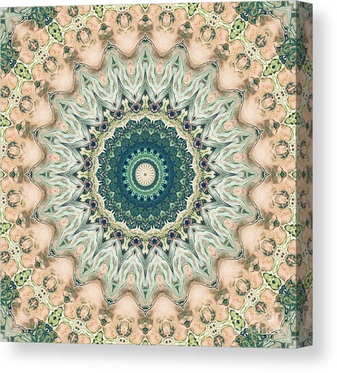 Mandala Canvas Print featuring the digital art Ornate Mandala Three by Phil Perkins