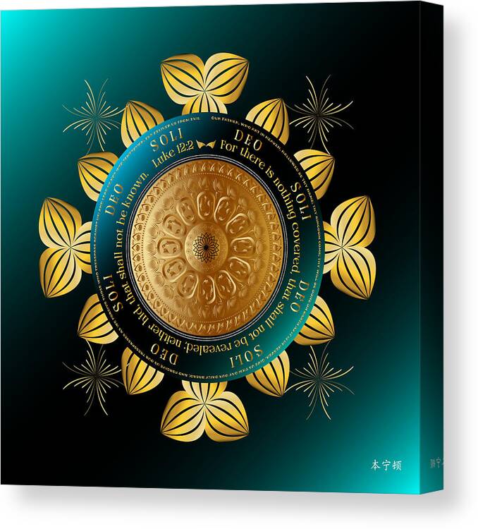 Mandala Graphic Canvas Print featuring the digital art Ornativo Vero Circulus No 4295 by Alan Bennington