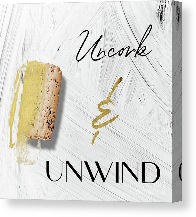 Wine Canvas Print featuring the painting Painted Wine VI by Mindy Sommers