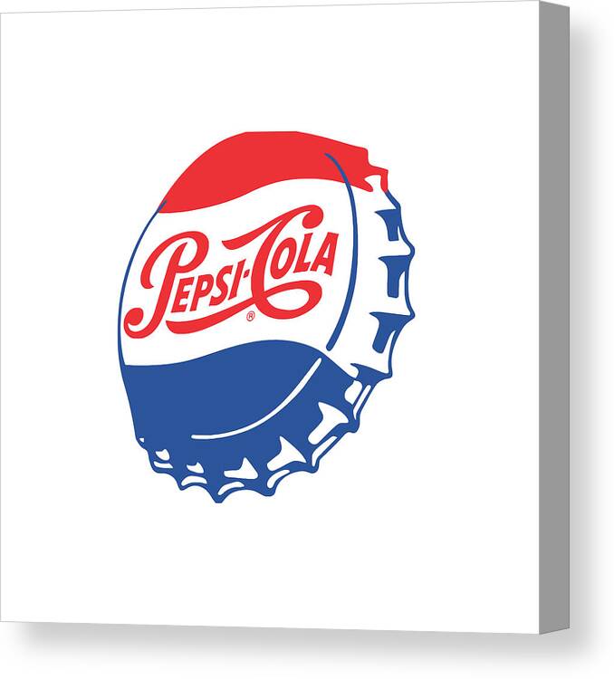Pepsi Canvas Print featuring the digital art Pepsi Cola by Leslie Henley