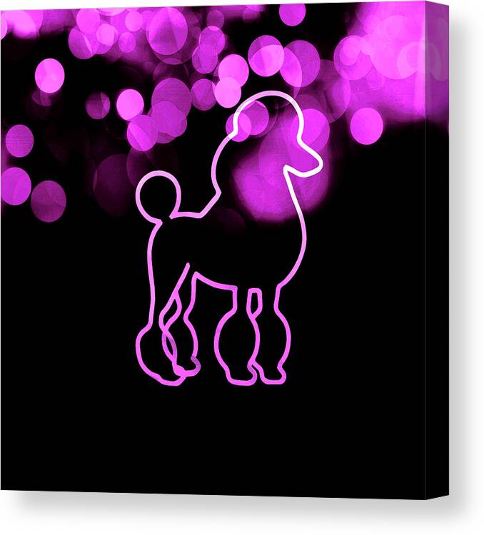 Pink Poodle Canvas Print featuring the photograph Pink Poodle by Az Jackson