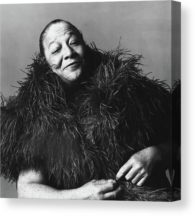 Music Canvas Print featuring the photograph Portrait of American Jazz Singer and Entertainer Bricktop by Jack Robinson