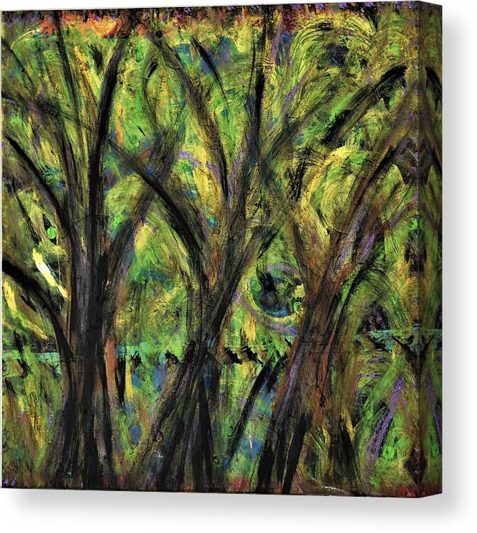 Fall Canvas Print featuring the painting Prairie Gusting by Pam O'Mara