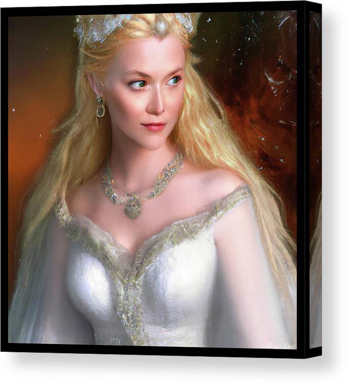 Healer Canvas Print featuring the digital art Radiant Princess by Shawn Dall