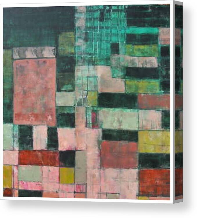  Canvas Print featuring the painting Rejecting Plasticity by Try Cheatham