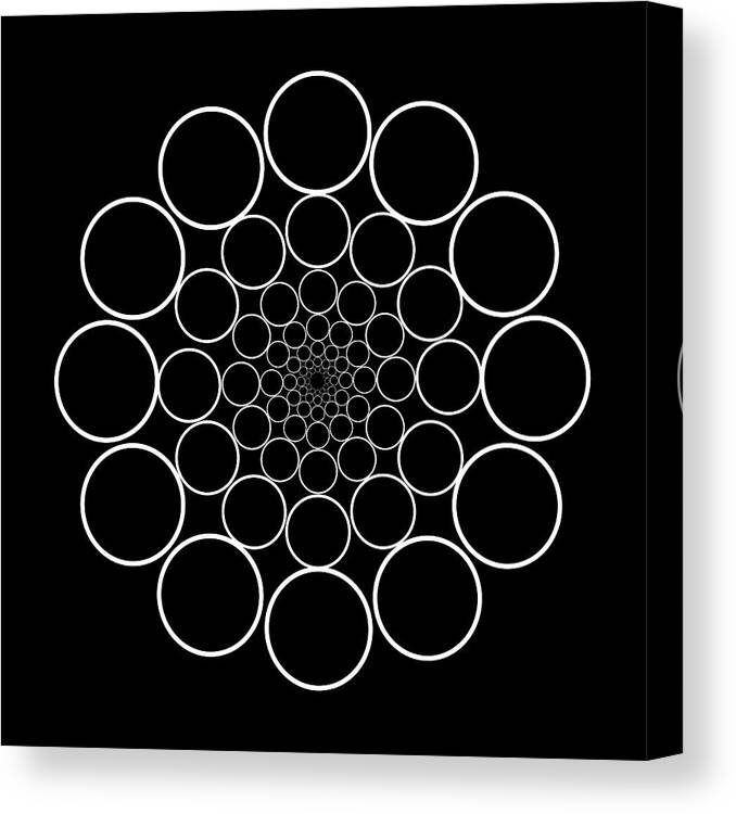 Sacred Geometry Canvas Print featuring the digital art Sacred Geometry_11 by Az Jackson
