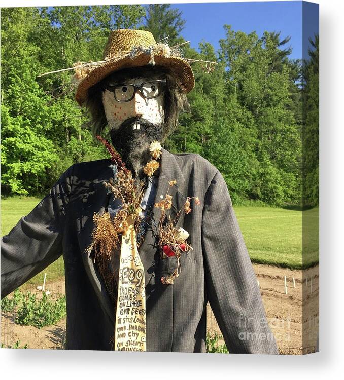 Scarecrow Canvas Print featuring the photograph Scarecrow by Flavia Westerwelle