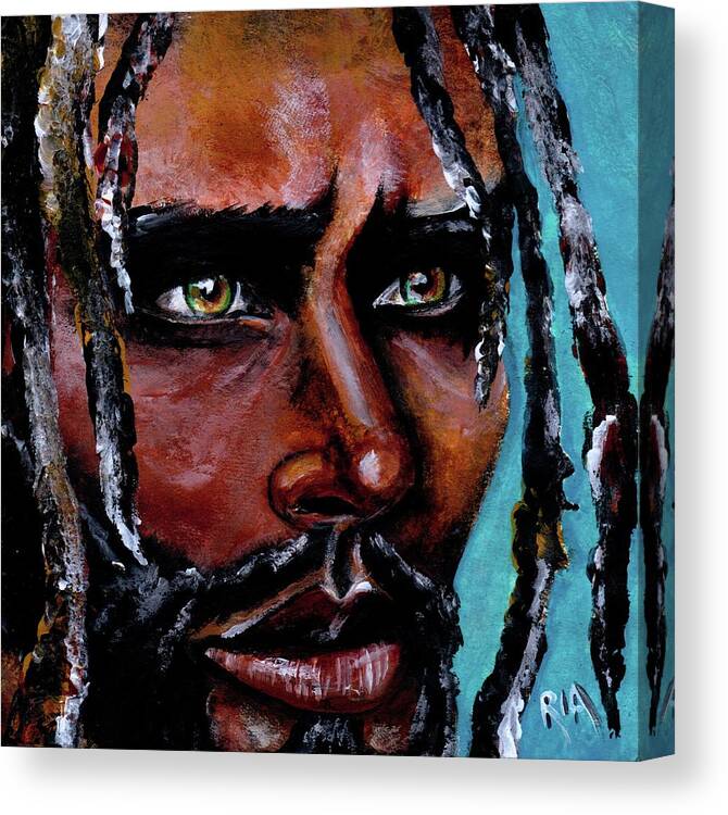 Eyes Canvas Print featuring the painting Selfless Life by Artist RiA