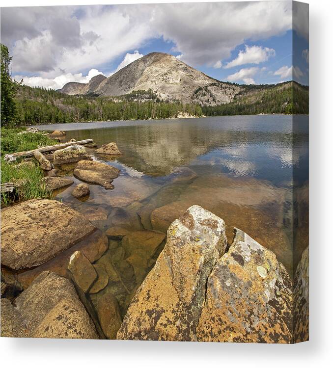 Upper Silas Lake Canvas Print featuring the photograph Silas by Angie Schutt
