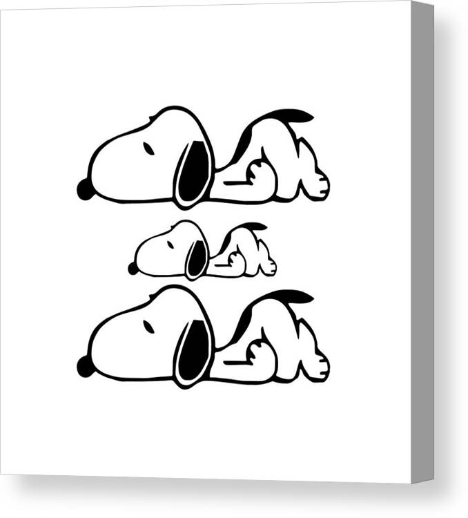 Snoopy Limp Canvas Print / Canvas Art by Gary D - Pixels Canvas Prints
