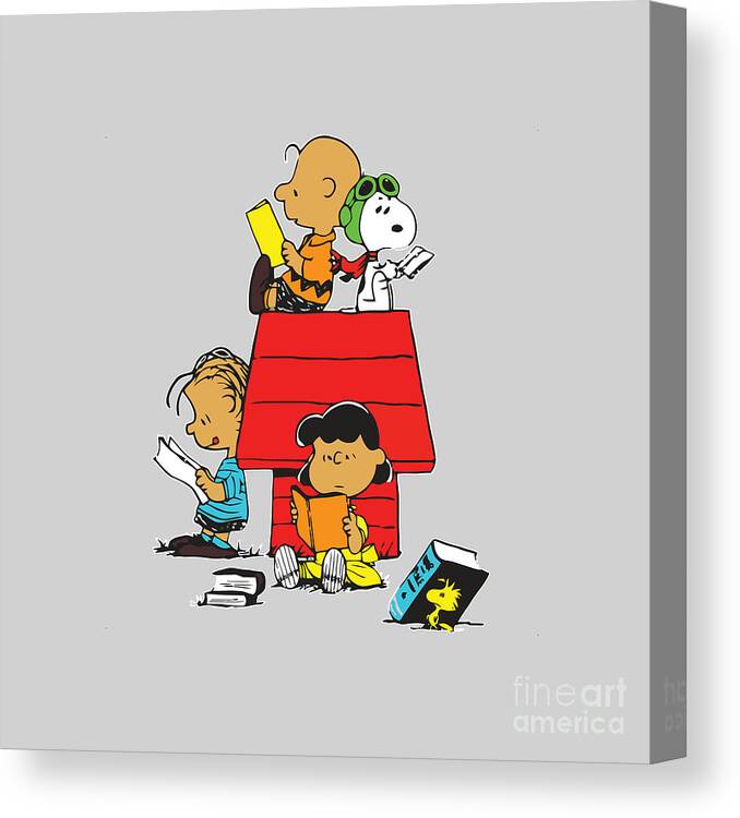 Space Snoopy 8x8 Canvas Print