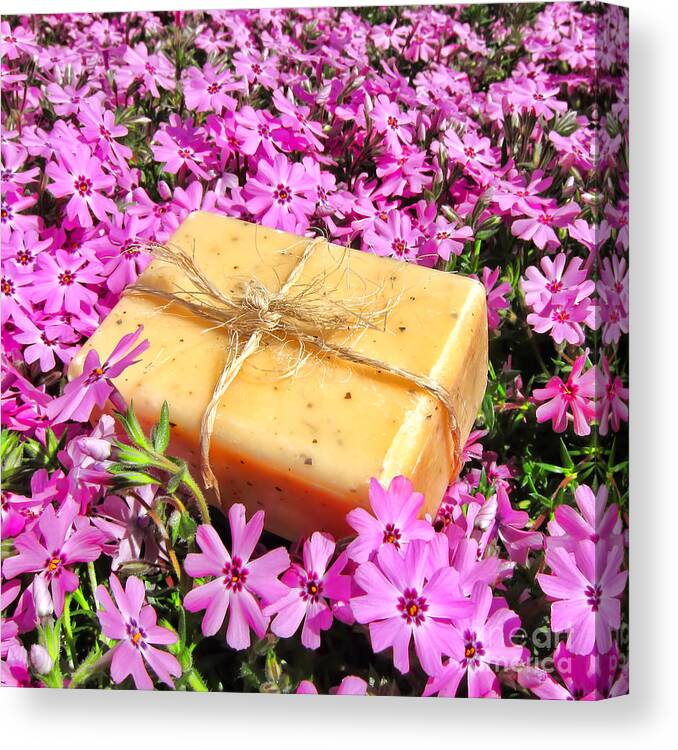 Aromatherapy Canvas Print featuring the photograph Soap on Flowers by Olivier Le Queinec