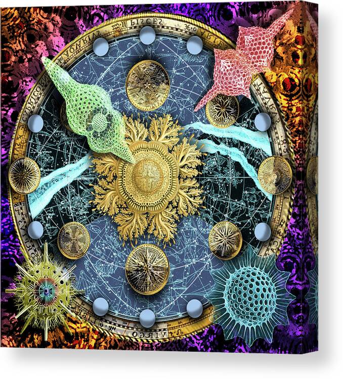 Celestial Canvas Print featuring the digital art Solar Money by Mark Myers