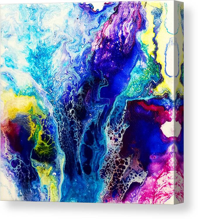 Abstract Canvas Print featuring the painting Sound of Spring by Christine Bolden