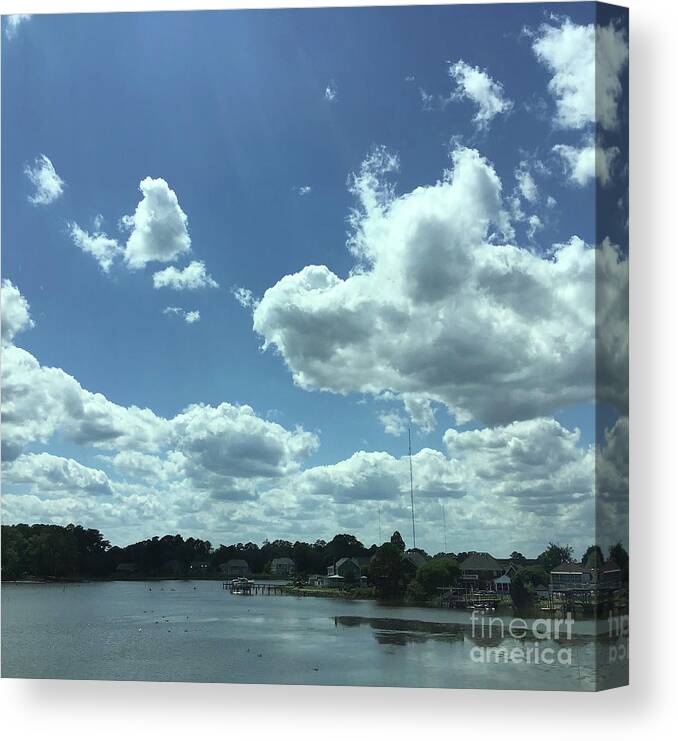 Clouds Canvas Print featuring the photograph Spectacular Cloud Show by Catherine Wilson