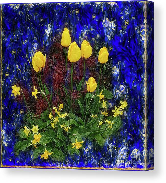 Spring Canvas Print featuring the photograph Spring Flowers by Yvonne Johnstone