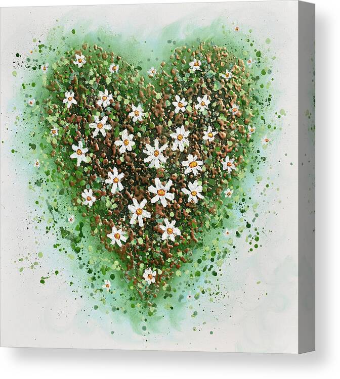 Heart Canvas Print featuring the painting Spring Heart by Amanda Dagg